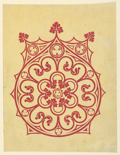 Drawing, Design for a Motif off a Woven or Embroidery Fabric
