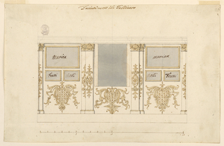 Drawing, Project for the Decoration of a Picture Gallery