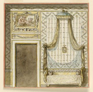 Drawing, Design for a Bedroom