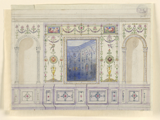 Drawing, Painted Decoration of a Wall