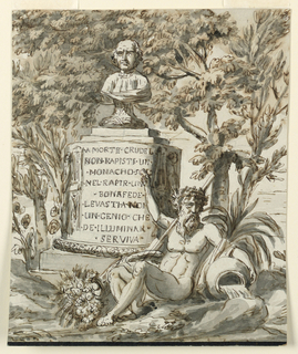 Drawing, Sepulchral Monument for the Monk Bonafede