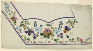 Drawing, Design for a Waistcoat