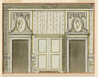 Drawing, Design for a Dressing Room