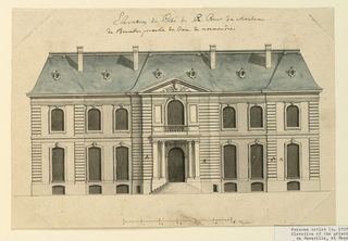 Drawing, The Front Elevation of a Villa in Benoille