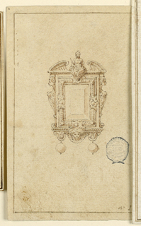 Drawing, Design for Oblong Brooch