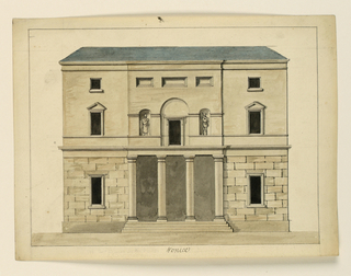 Drawing, Elevation of a Theater, Venice