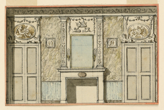 Drawing, Design for a Salon Wall