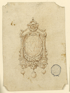 Drawing, Design for a Brooch with Oval Diamond