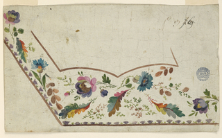 Drawing, Design for a Waistcoat