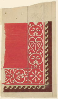 Drawing, Design for a Woven or Embroidered Textile