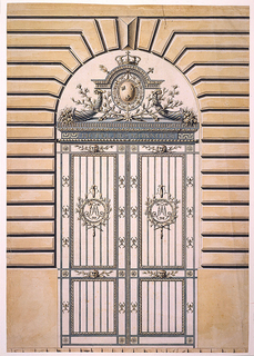 Drawing, Iron Gates of the Mint, Paris