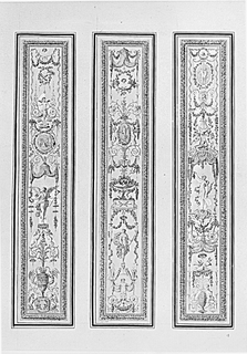 Bound Print, Three Arabesque Panel Designs