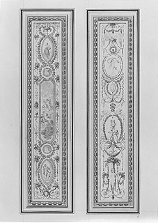 Bound Print, Two Arabesque Panel Designs