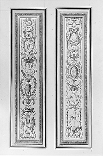 Bound Print, Two Arabesque Panel Designs