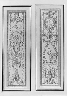 Bound Print, Two Arabesque Panel Designs