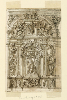 Drawing, Elevation of an Altar