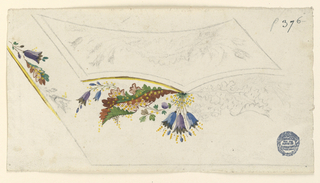 Drawing, Unfinished Design for a Waistcoat