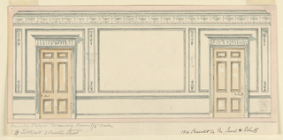 Drawing, Elevation of a wall