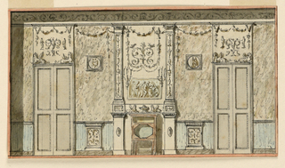 Drawing, Design for a Salon Wall