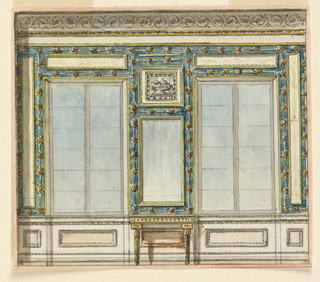 Drawing, Design for a Window Wall