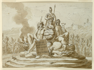 Drawing, Sepulchral Monument for Poet Maria Maddalena Morelli