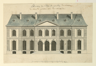 Drawing, The Rear Elevation of a Villa in Benoille