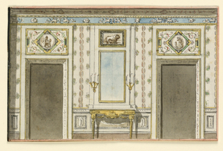 Drawing, Elevation of a Wall