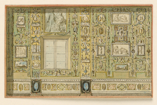 Drawing, Design for a Salon Wall