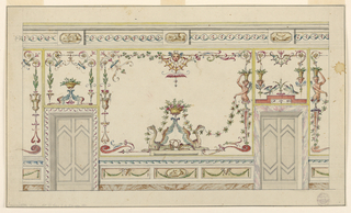 Drawing, Painted Decoration with Alternate Suggestions