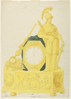 Drawing, Design for Clock