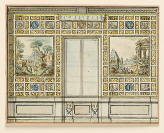 Drawing, Design for a Bedroom Wall