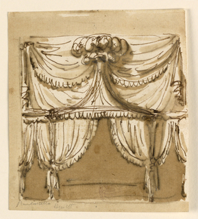 Drawing, Elevation of an Alcove