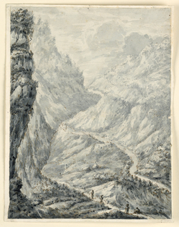 Drawing, A Valley Pass