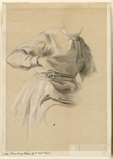 Drawing, Drapery Study