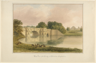 Drawing, West View of Bridge at Blenheim, Oxfordshire