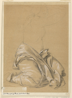 Drawing, Drapery Study