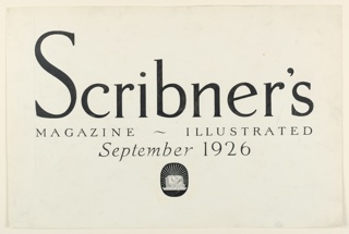 Calligraphy, Scribner's Magazine - Illustrated (September 1926)