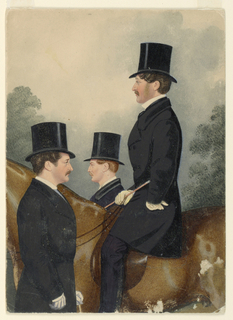 Drawing, Portrait of Sir George Wombwell and His Brothers