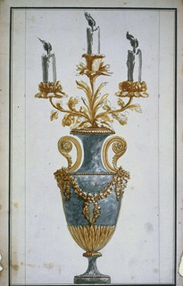 Drawing, Design for a Candelabrum
