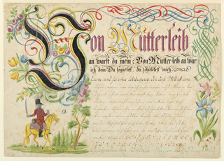 Calligraphy, Easter greeting