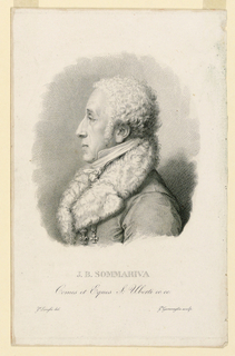 Print, Portrait of J. B. Sommariva (1760-1826)