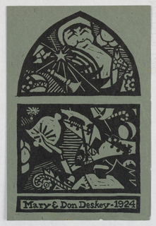 Greeting Card, Mary & Don Deskey's 1924 Christmas Card