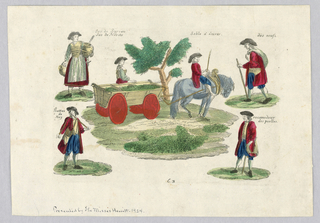 Print, Epinal print with peasants