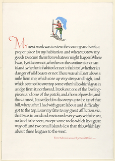 Calligraphy, Page of Lettering