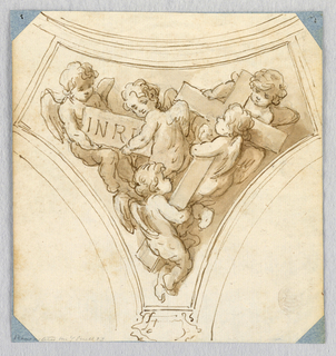 Drawing, Design for a Pendentive