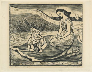 Print, At the Seashore