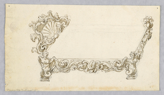 Drawing, Design for a Bed