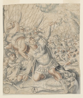 Drawing, Design for a stained glass window