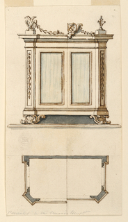 Drawing, Design for a Case with Alternative Suggestions