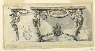 Drawing, Design for a Console Table